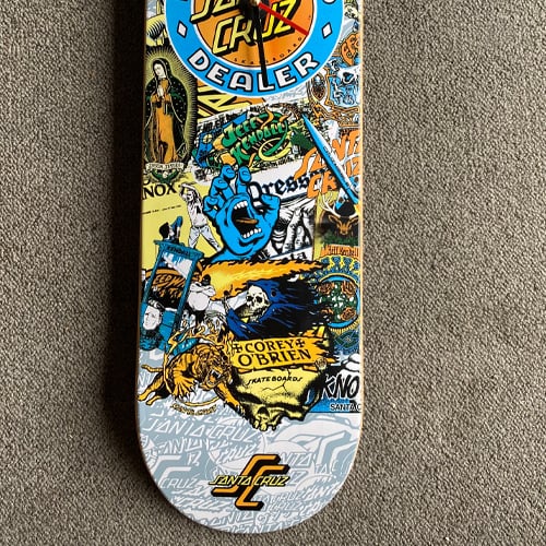 Santa Cruz Skateboards Authorized Dealer Clock | Skate Collector